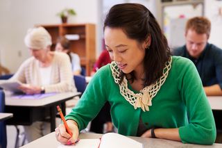 Studierende in einem Kurs