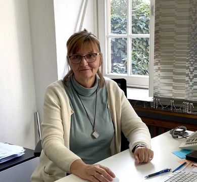 Petra Nedeltschewa an ihrem Arbeitsplatz, Foto: Lydia Müller