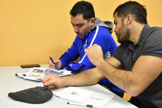 Studierende im Seminar Sportmedizin, sportmedizin in arabic 2019 (Foto: ITK)