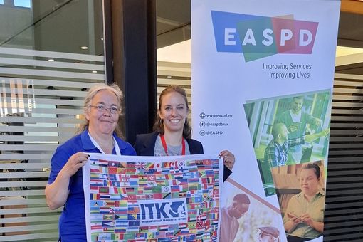 ITK-Vertreterinnen: Simone Zimmermann (Lehrkraft Behindertensport und Inklusion) und Petra Riedinger-Andrä (Projektkoordinatorin), Foto: P. Riedinger-Andrä